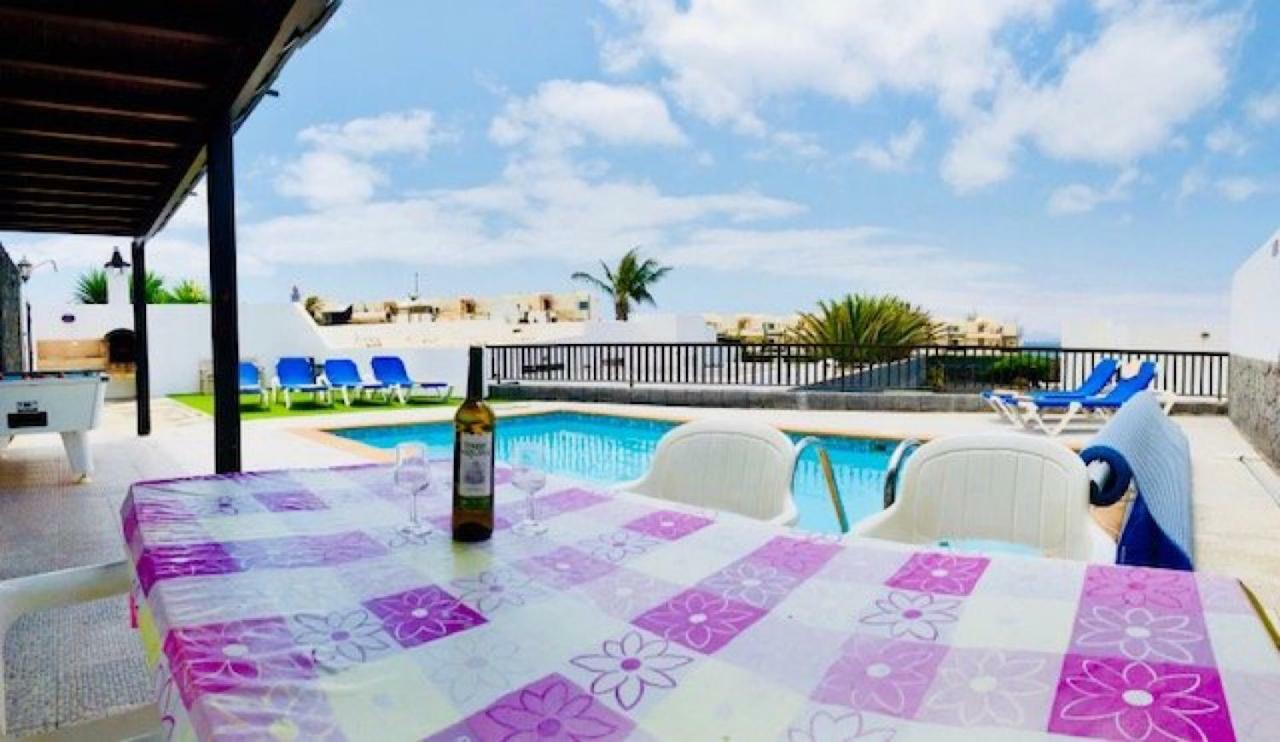Villa Neptuno With Private Pool, Sea View, Sat-Tv & Free Wifi Playa Blanca  Buitenkant foto